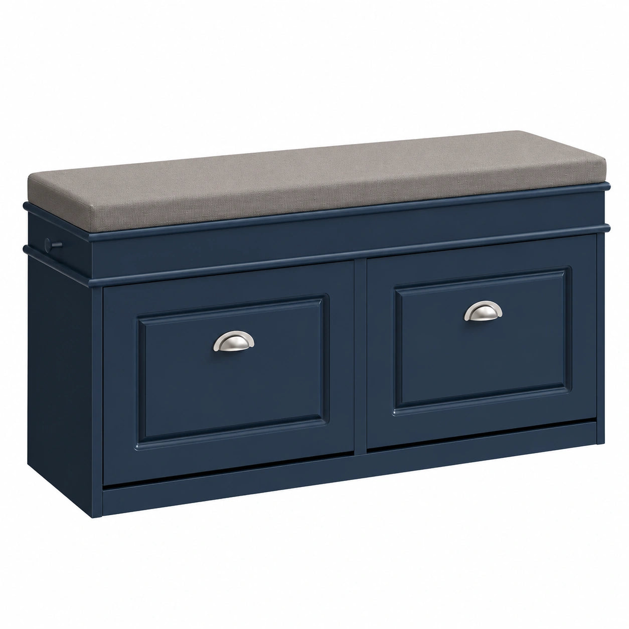 Cassapanca Scarpiera Regolabile 104 × 24 × 51cm per Ingresso, Scarpiera slim con cassetti e ganci laterali, contenitore in legno, ideale